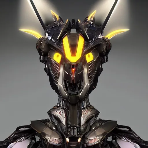 Prompt: stunning bust of a beautiful anthropomorphic humanoid robot mecha female dragon, with smooth and streamlined armor, standing and posing elegantly, well detailed dragon head with epic LED eyes and a beautiful glowing maw, sharp and dangerous sleek design, two arms, beautiful digital art, artstation, DeviantArt, FurAffinity, professional, depth of field, close-up, hd, octane render, sunset lighting