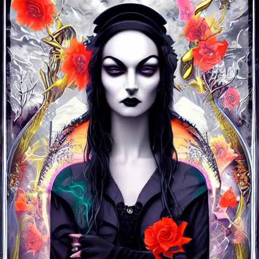 Image similar to gothic rock monster, digital art, Pixar style, by Tristan Eaton Stanley Artgerm and Tom Bagshaw