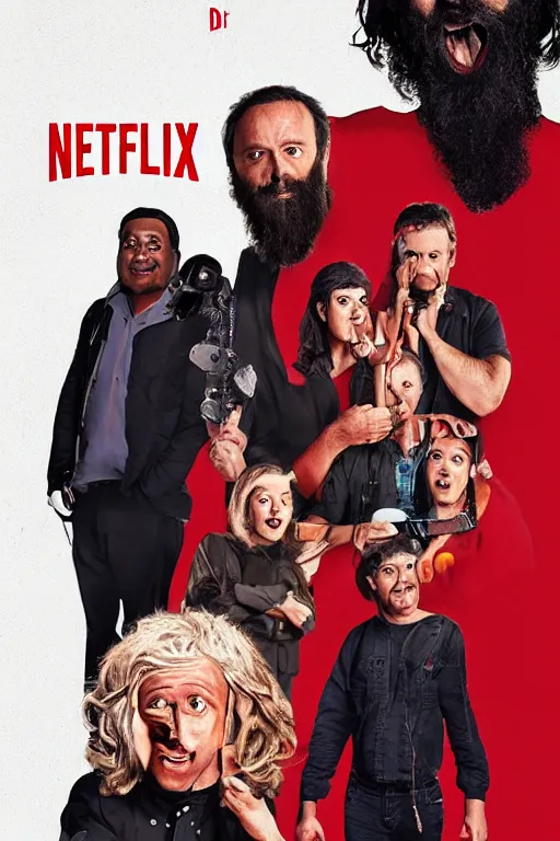 Image similar to poster for a netflix drongo show called drongo, tv show drongo poster