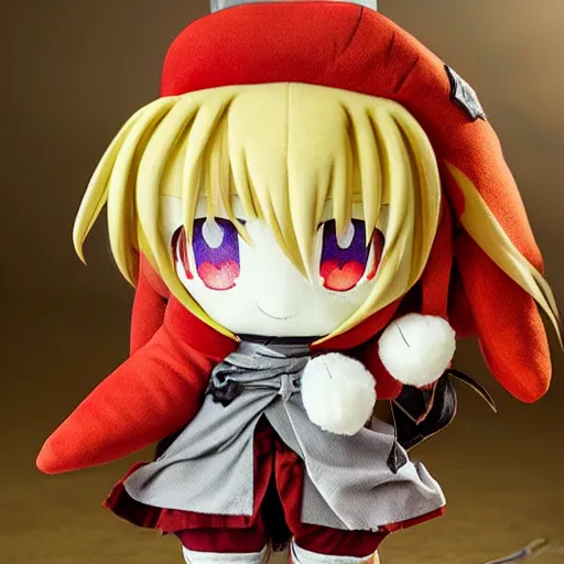 Prompt: cute fumo plush of the cunning general of the shadow kingdom, anime girl, vray