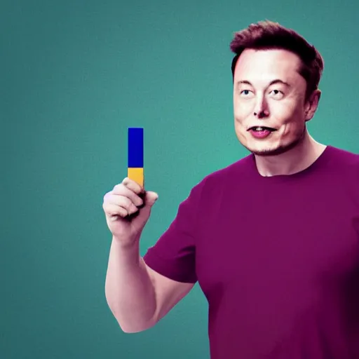 Prompt: elon musk eating crayons