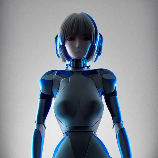 Image similar to beautiful image of a human like anime android in a thight plugsuit, high quality, highly detailed, 4 k, drawn by wwpgi, trending on artstation, digital art, rendered in unity 3 d