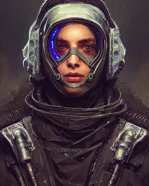 Image similar to detailed portrait Atreides, cyberpunk futuristic, reflective coats, decorated with traditional Dune ornaments by Ismail inceoglu dragan bibin hans thoma greg rutkowski Alexandros Pyromallis Nekro Rene Maritte Illustrated, Perfect face, fine details, realistic shaded, fine-face, pretty face