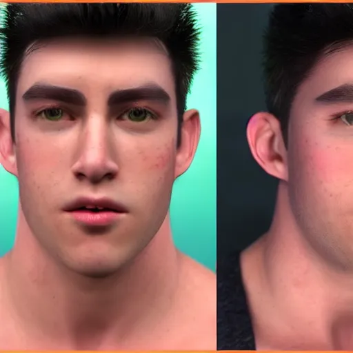 Image similar to youtuber derek from moreplatesmoredates very muscular in real life, 8 k, 4 k uhd, realistic, hyper realistic, super detailed, very detailed, detailed