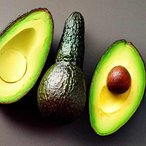 Image similar to avocado that looks like eeg, hyper real, food photography