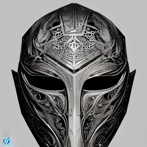 Image similar to corvo attano's mask, intricate linework, intricate detail, artstation, behance, deviantart trending, beauitful, smooth, focus, octane render