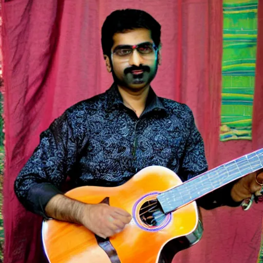 Image similar to Suryakant Sawhney playing music