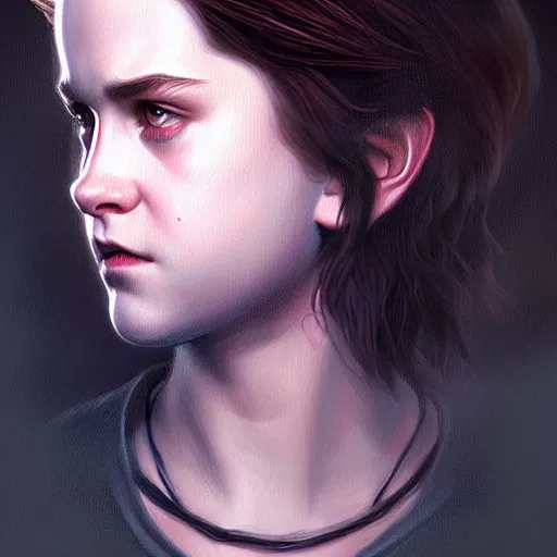 Image similar to Twilight version of Stranger Things, Portrait of Edward and Bella, diffuse lighting, fantasy, intricate, elegant, highly detailed, lifelike, photorealistic, digital painting, artstation, illustration, concept art, smooth, sharp focus, art by Krenz Cushart