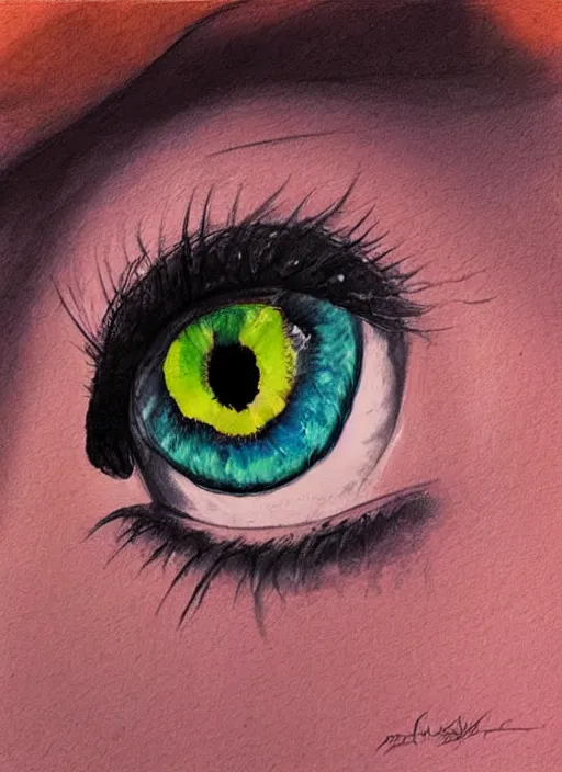 Prompt: portrait of a stunningly beautiful eye, art by 5 7 3 7 4 6 3 6 3 6 4 6 4