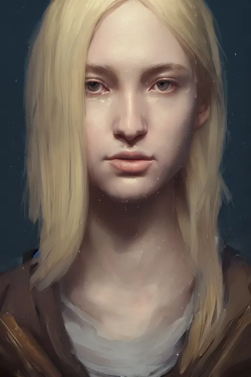 Image similar to a fancy portrait of a young blond girl by greg rutkowski, sung choi, mitchell mohrhauser, maciej kuciara, johnson ting, maxim verehin, peter konig, 8 k photorealistic, cinematic lighting, hd, high details, dramatic, atmosphereric, trending on artstation