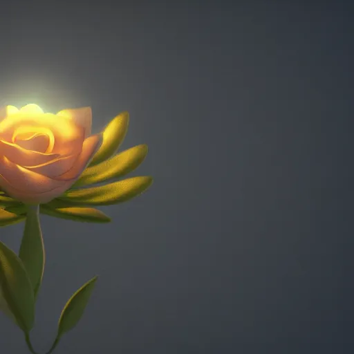 Prompt: Luminescent flower blooming at twilight, cgsociety, r /art, trending on artstation, artstationHD, octane render, highly detailed, vray, volumetric lighting, unreal engine