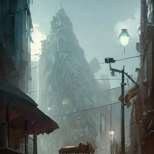 Image similar to 🌲🏣digital Art, Greg rutkowski, Trending artstation,cinematic