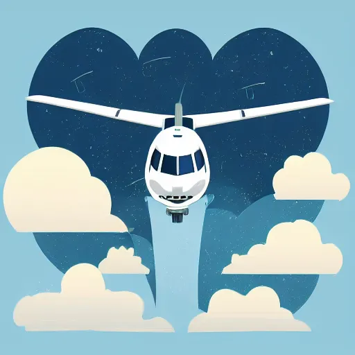 Image similar to airplane whole illustration vector digital art trending on artstation w 6 4 0