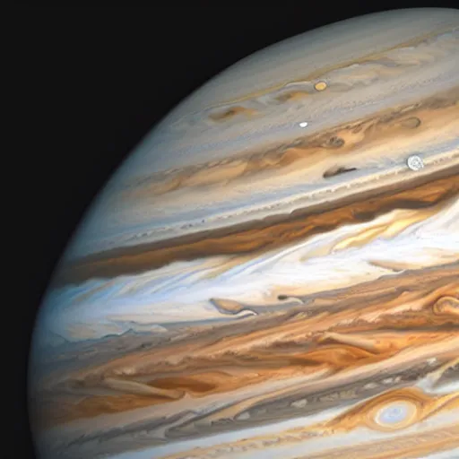 Image similar to Jupiter and saturn are blending together