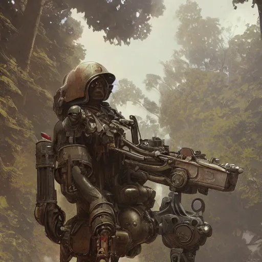 Image similar to world war one era mech, intricate, highly detailed, digital painting, artstation, concept art, smooth, sharp focus, illustration, unreal engine 5, 8 k, art by artgerm and greg rutkowski and alphonse mucha