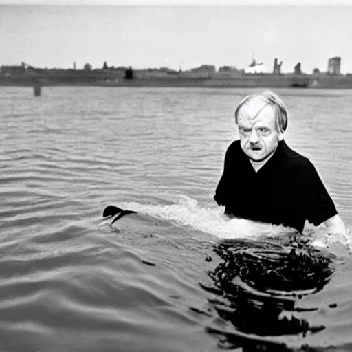 Image similar to mark e smith swimming underwater, about to catch a big fish