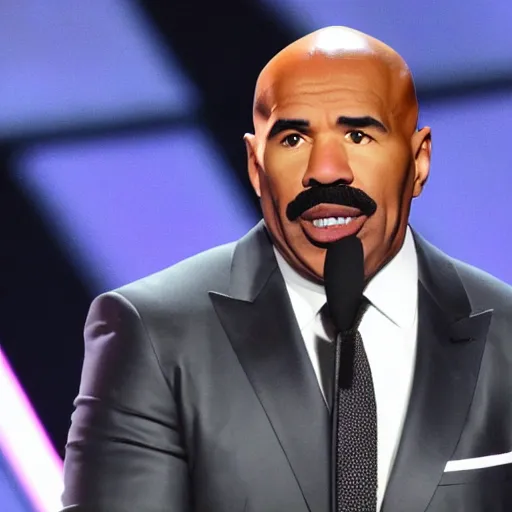 Image similar to steve harvey the rock Johnson