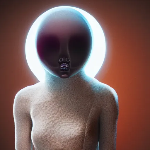 Image similar to shapeshifting space alien horror as a fashion model, 8 k fashion photography, soft lighting