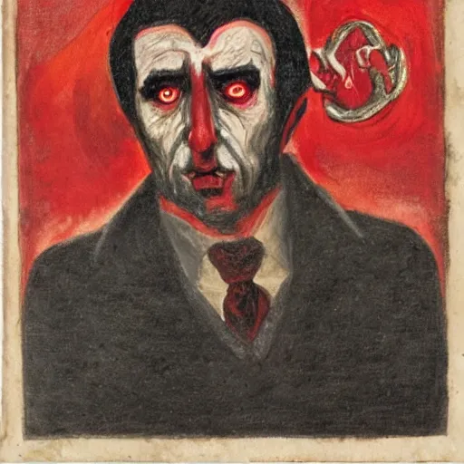 Image similar to portrait of alexander abdulov, with a red eyes, satanic body, head of old man, in blood of sinners, hellish style