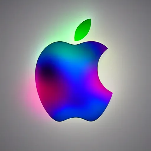 Prompt: Apple logo from 2030, futuristic, artstation, realistic,