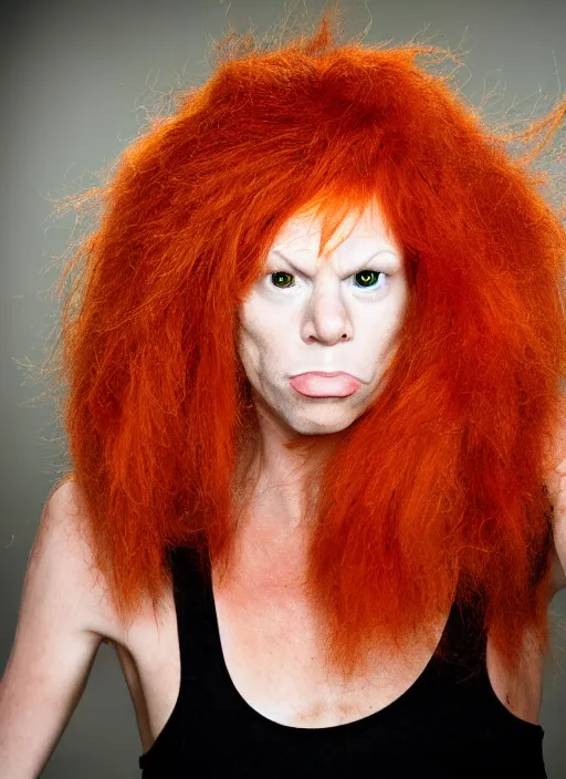 Prompt: Emo carrot top, photo portrait trending on Flickr