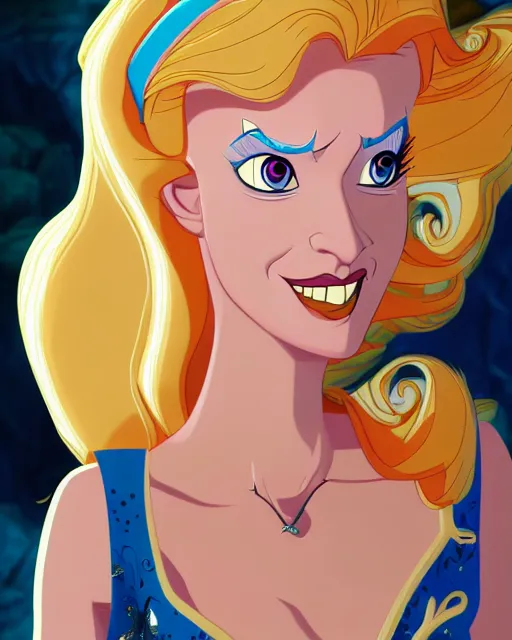 Image similar to princess daphne character portrait, by don bluth, sci - fi environment, highly detailed, dynamic shadows, 4 k, wallpaper - 1 0 2 4