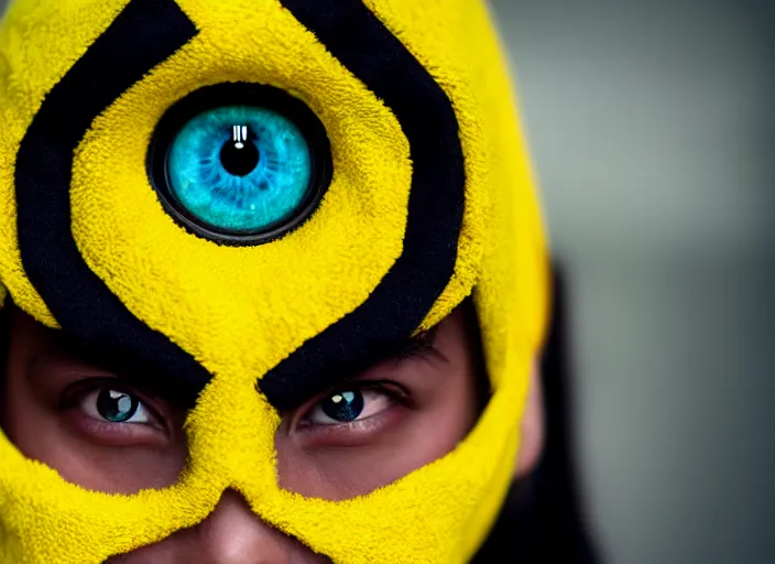 Image similar to dslr portrait photo still of rimuru tempest with yellow!!! eyes!!!, 8 k, 8 5 mm f 1. 8