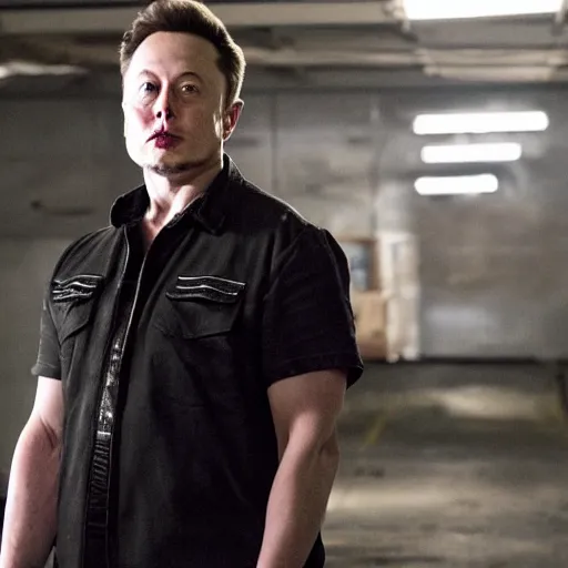 Image similar to Elon Musk in Sons of anarchy very detail4K quality super realistic