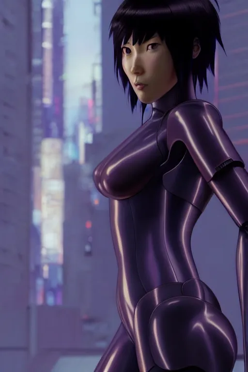 Image similar to weta disney pixar movie still portrait photo of motoko kusanagi ghost in the shell anime : : as cyborg woman by pixar : : by weta, wlop, ilya kuvshinov, rossdraws, artgerm, maxim cover, octane render, anime, octane render, 3 d, volumetric lighting, anti aliasing, raytracing : :