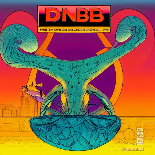 Image similar to DnB album over by moebius