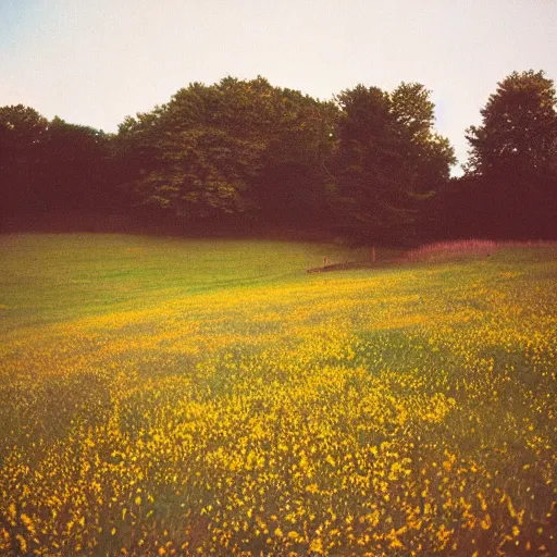 Prompt: a meadow near a restaurant, restaurant!, restaurant!!, restaurant!!!, restaurant!!! accidentally photographed, accidental photo portra 8 0 0 in the 9 0 s