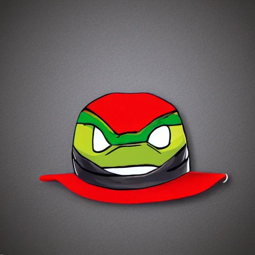 Prompt: photorealistic picture of a ninja turtle wearing a trucker hat and tanktop