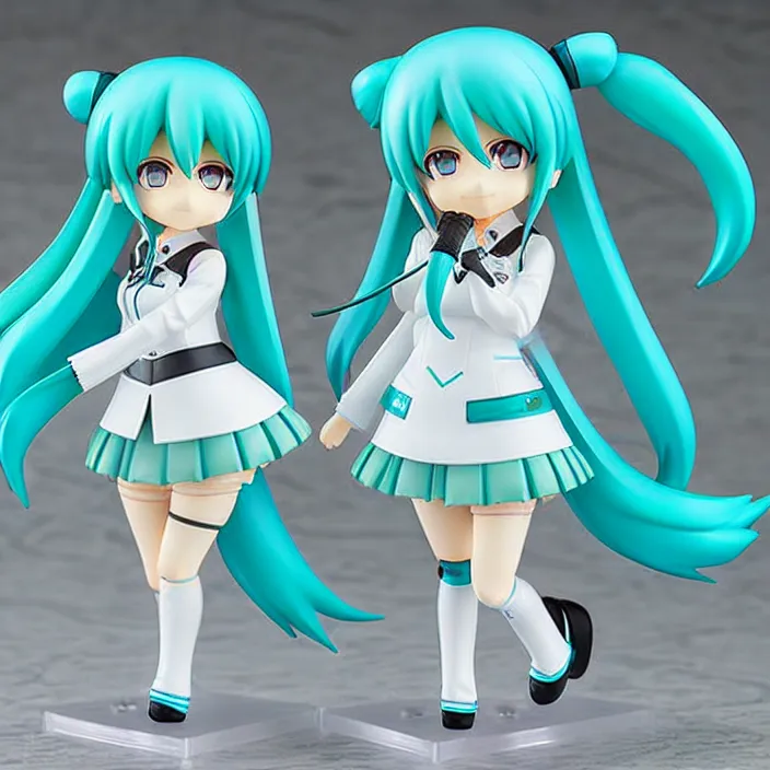 Image similar to hatsune miku, an anime nendoroid of hatsune miku, figurine, detailed product photo