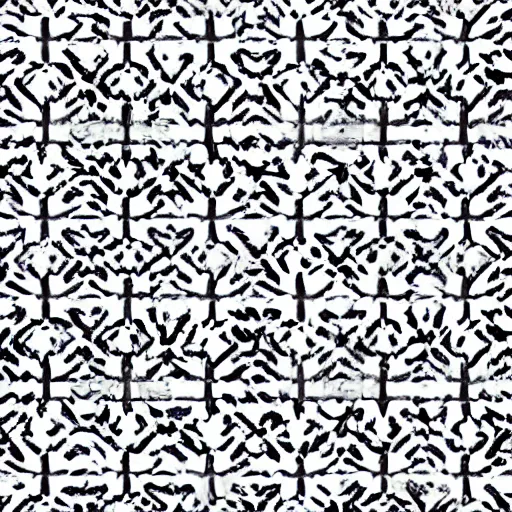 Image similar to symbolism inscrutable textured zampone pattern, symmetrical