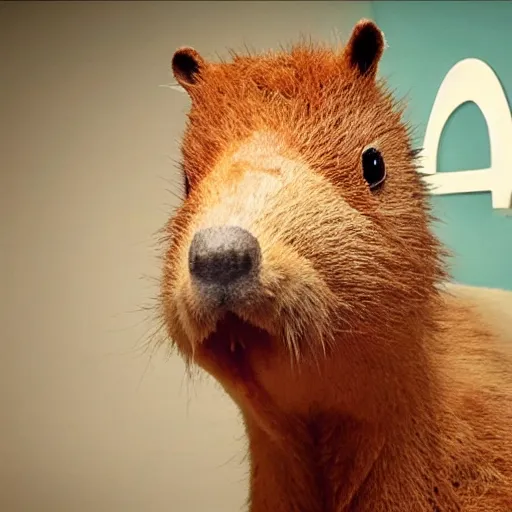 Image similar to a still of an Adult Swim Tv show about a anthropomorphic Capybara, created by Eric Andre