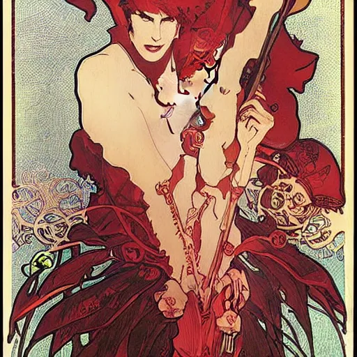 Image similar to devil never cry by mucha