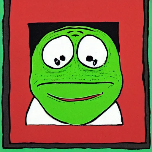 Image similar to pepe the frog