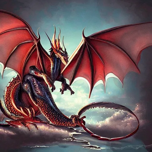 Prompt: a beautifull dragon