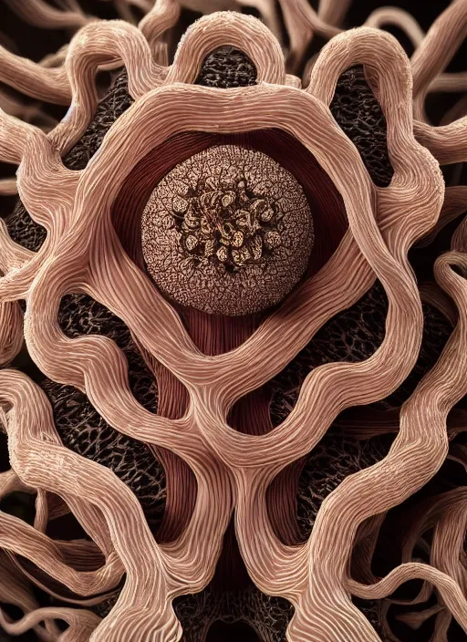 Prompt: hyper realistic photography of intricate polyp medusae hybrid cinematic, symmetric detailed,
