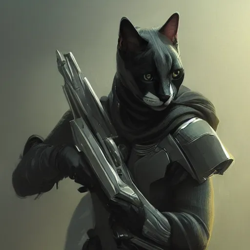 Prompt: cat as reaper from mass effect, light stubble, digital art, photorealistoc, art by greg rutkowski, hyperdetailed, western comic style, comic, comic style, sharp lineart, professional lighting, deviantart, artstation, trevor henderson, rossdtaws, cinematic, dramatic