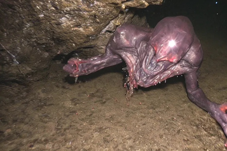 Image similar to demonic creature caught on old cave diving footage