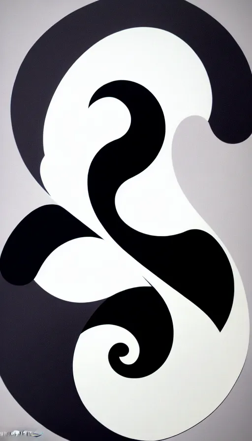 Image similar to Abstract representation of ying Yang concept, by Steve Argyle