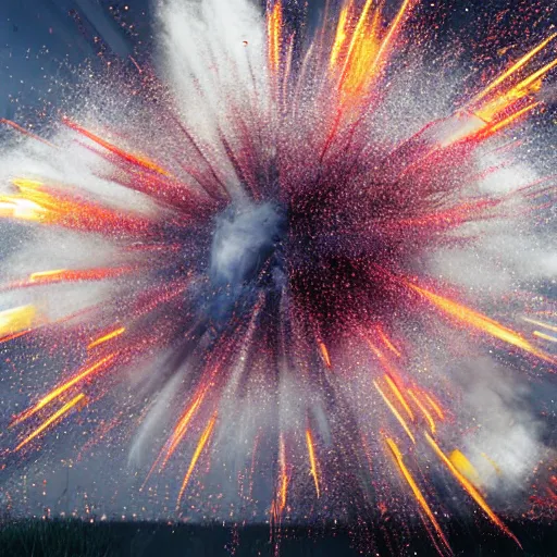 Image similar to exploding explosion