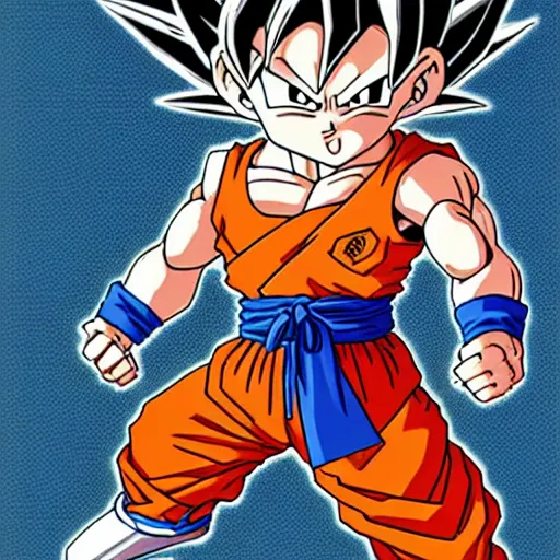 Prompt: Goku as in Dragon Quest,by Akira Toriyama