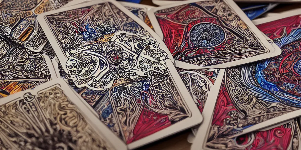 Image similar to person shuffling cards, cardistry, fantasy, digital art, highly detailed, 8 k