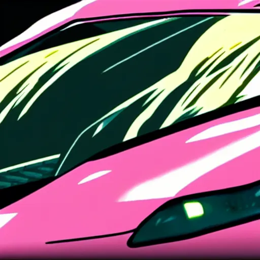 Image similar to ikari shinji drifting in a porsche car, full hd, 4 k anime wallaper, initial d anime style