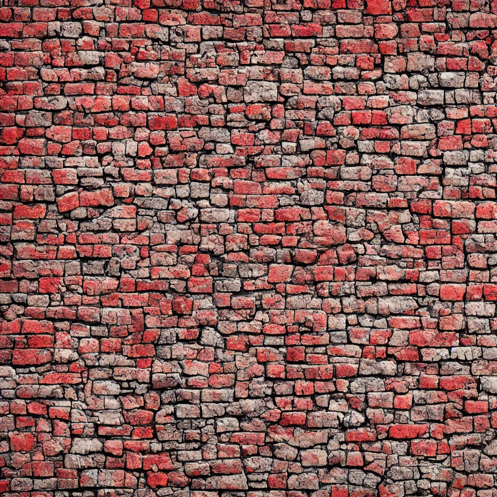 Prompt: brick wall pattern as drawn by salvador dali, 4k