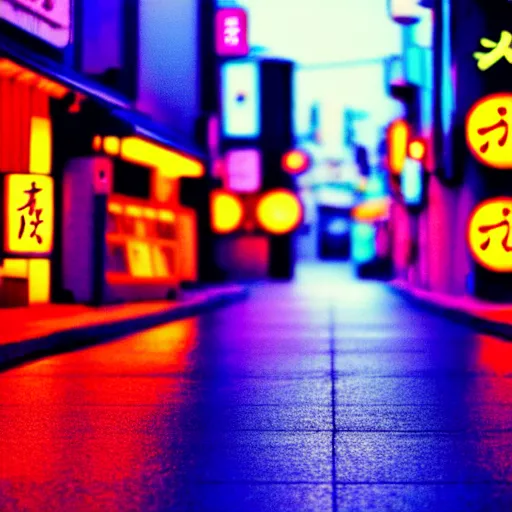 Image similar to a cat waking in a neon light street, in japan, 4 k, high definition wallpaper