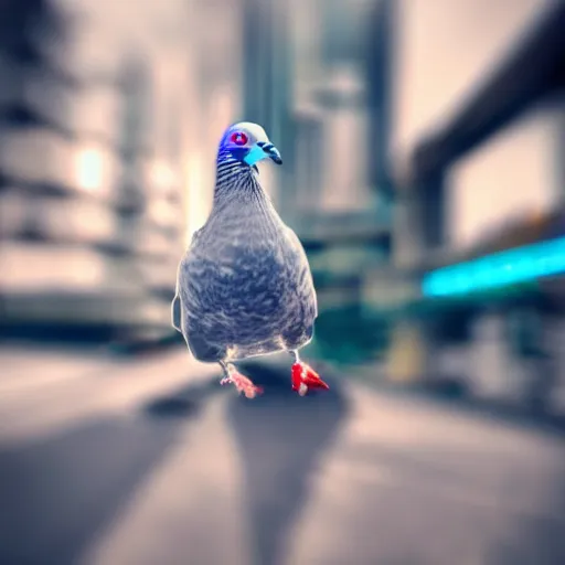 Image similar to bionic!!!!!! cyberpunk pigeon!!!!!!!!!!!!! usb flying!!!!!!! photo photography soft focus