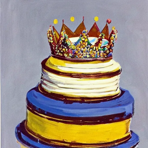 Image similar to The Queen\'s Cake by Wayne Thiebaud